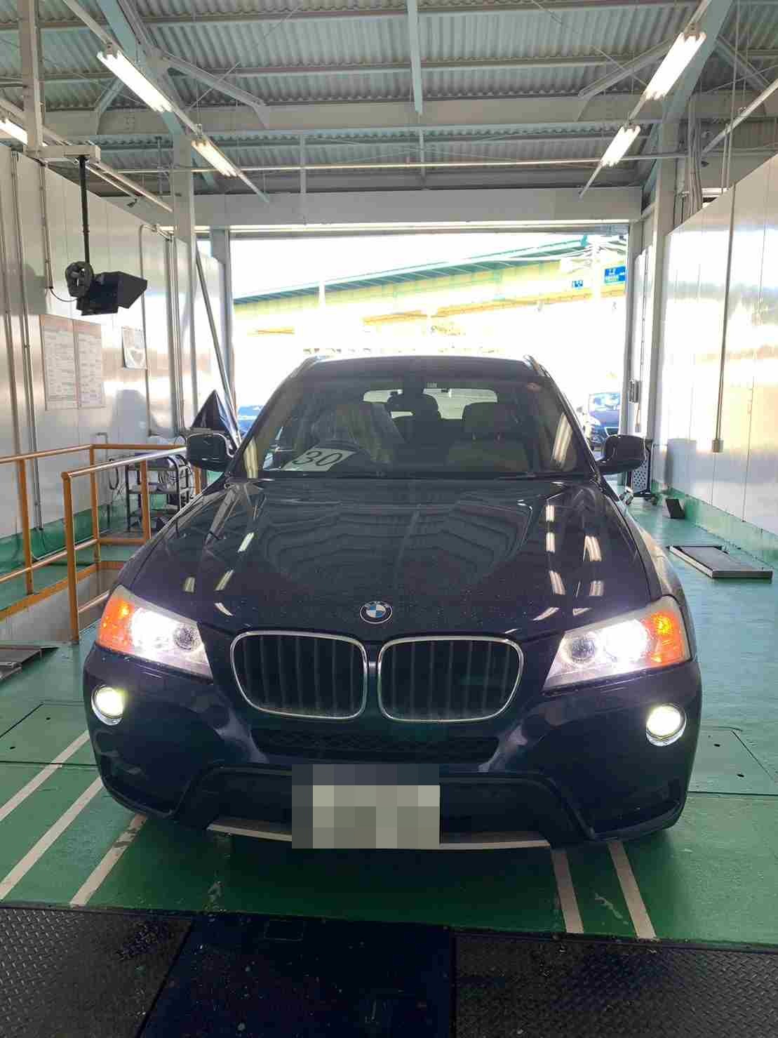 H24 BMW X3　 車検（ベルト交換、タイロッドエンド交換）