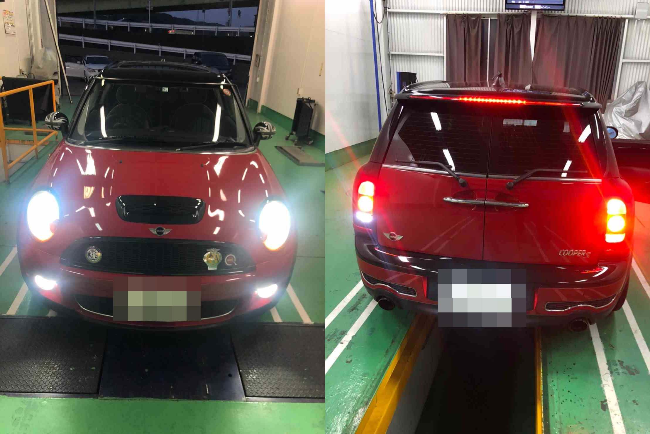 Ｈ20　ＢＭＷ　ＭＩＮＩ　車検（オイル交換、ブレーキオイル、ワイパーブレード）