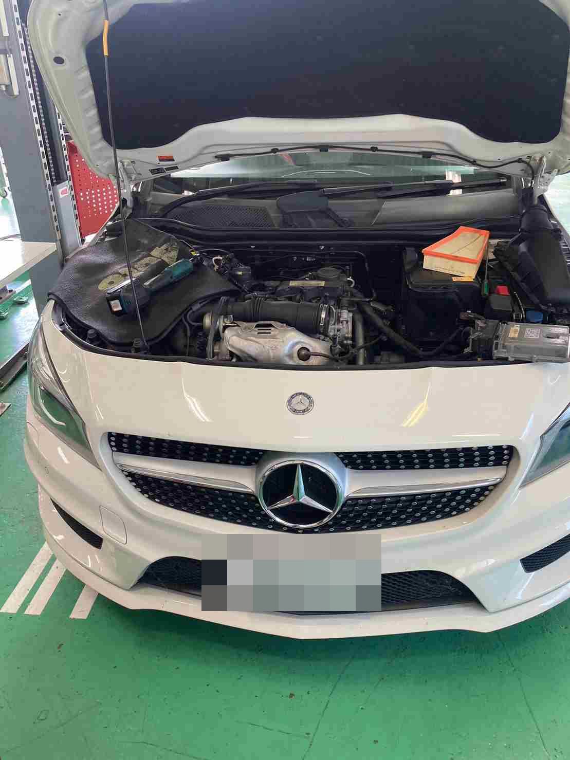 H26　メルセデスベンツ　CLA180　水温上昇（長距離走行で）